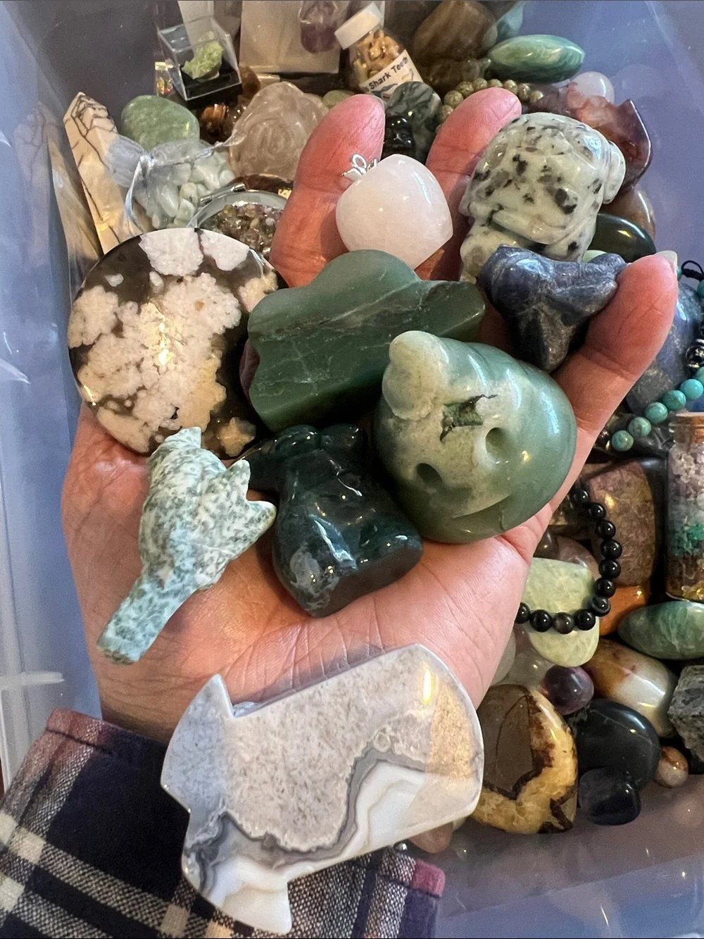 Huge Mystery Crystal Gemstone At Least 1Lb Scoop NWOT